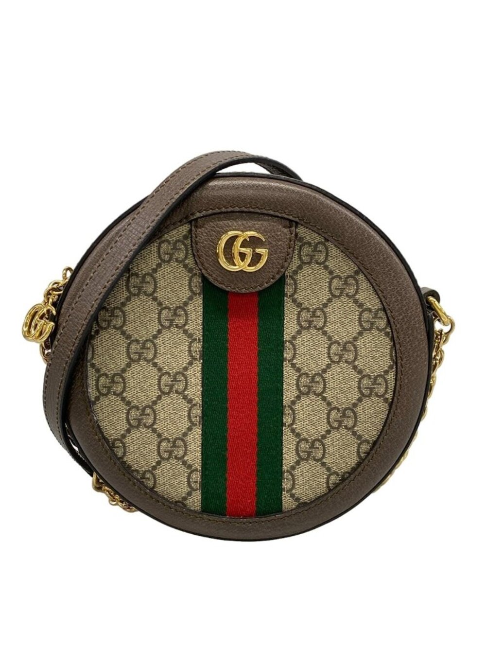 Gucci Shoulder Bag Beige Leather